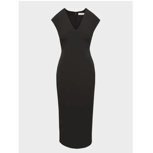 Aritzia Elegant Black Midi Dress